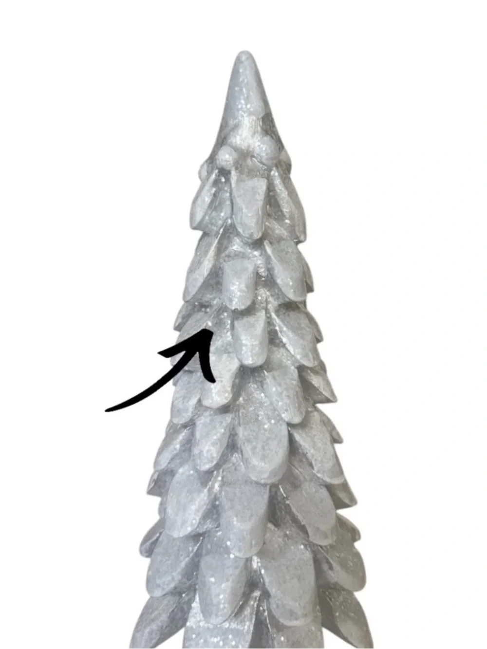 NEW Metallic Silver 17.75” Tabletop Holiday Christmas Tree